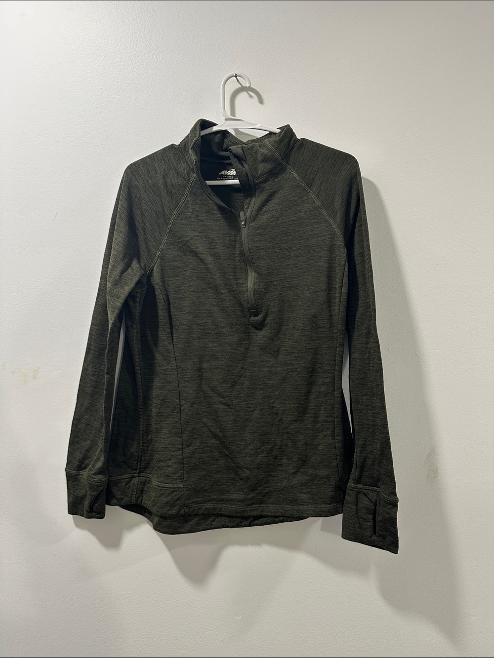 Women’s Quarter-Zip Pullover - Olive Green